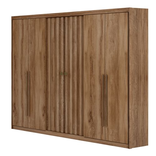 Roupeiro Carraro 1171 6 Portas 3 Gavetas - Freijó