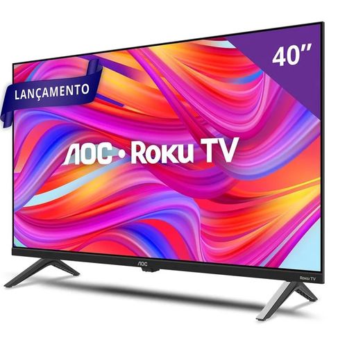 Smart TV 40" AOC Full HD com Roku TV 40S5045