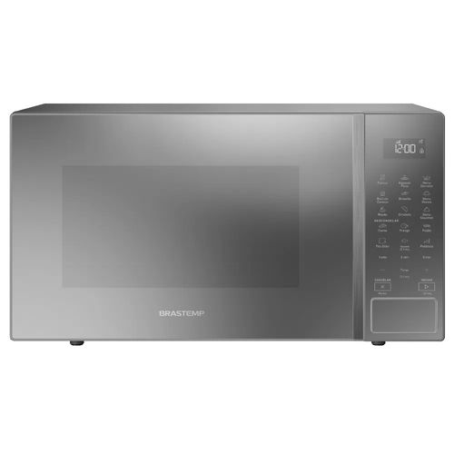 Micro-ondas Brastemp BMS46AR 32L com Menu Gourmet - Cinza Espelhado