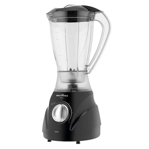 Liquidificador Britânia Black 2,1L 600W 3 Velocidades e Pulsar - Preto