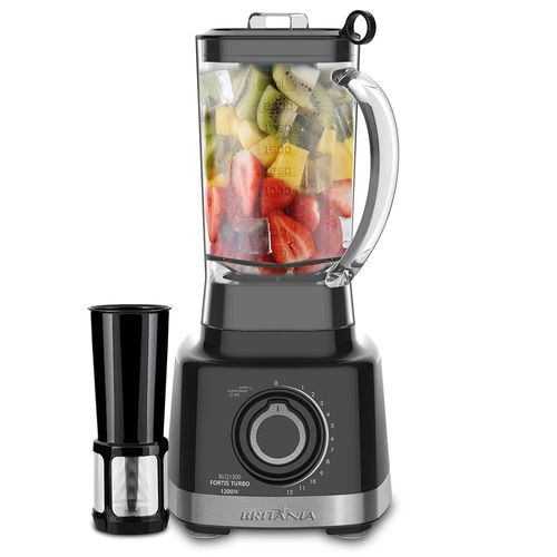 Liquidificador Britânia BLQ1300P Turbo 1200W - Preto