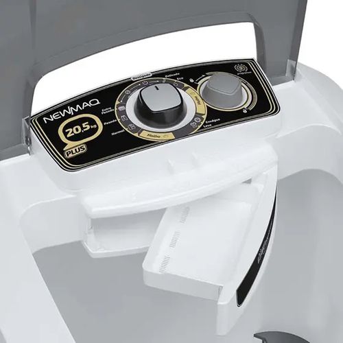 Lavadora de Roupa Semiautomática NewMaq Plus com Dreno 20,5 Kg – Branca