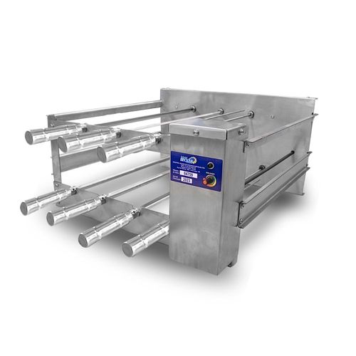 Churrasqueira Rotativa Becker Engrenagem com 7 Espetos - Aço Inox