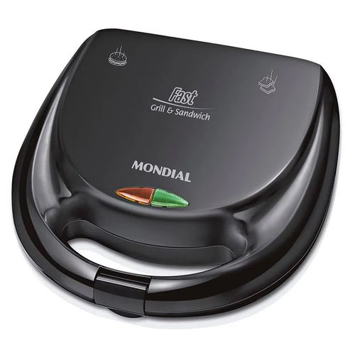 Grill e Sanduicheira Fast Mondial S-12 - Preta