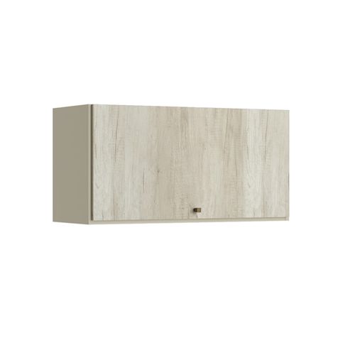 Conjunto Cozinha Modulada Completa THB Lovely 8 Peças - Noce/Bianco