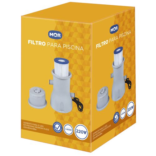 Filtro para Piscina Mor com Vazão de 3600 Litros/Hora