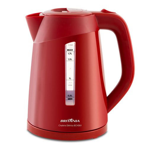Chaleira Elétrica Britânia BCH06V 1,7L PVC Vermelha