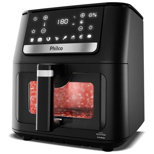 Fritadeira Philco PAF95A  Air Fryer 9,5L 1800W Preta