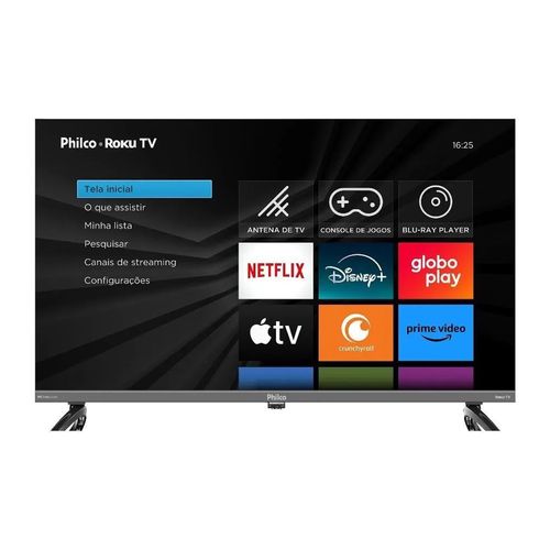 Smart TV 43" Philco Roku HDR10 Dolby Áudio P43KRA