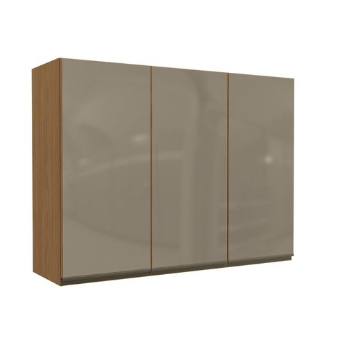 Aéreo Kappesberg Maxxi G767 03 Portas Vidro 120X90 - Canela