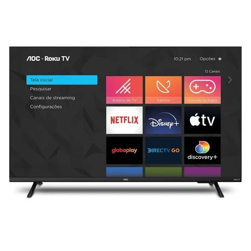 Smart Tv 32" AOC 32S5155/78G Roku HD