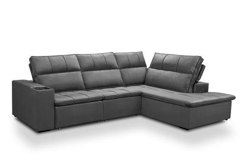 Estofado Apolo Retrátil e Reclinável - Grafite