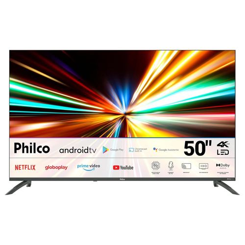Smart TV 50" Philco 4K LED Android Dolby Audio P50EAA