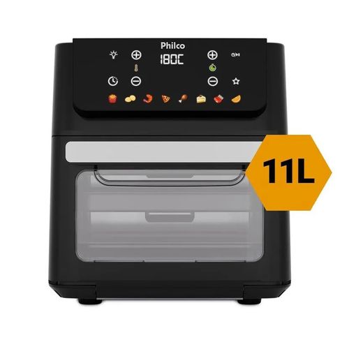 Fritadeira Air Fryer Oven Philco 11L 8 Funções Visor 1800W PAF11B