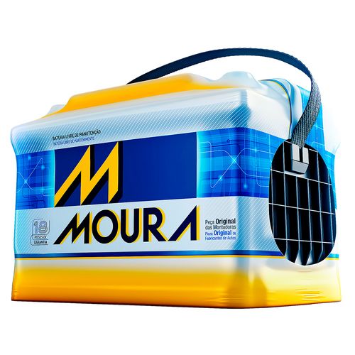 Bateria Automotiva Moura Inteligente M60GE/MI60GE 60 Amperes Selada Esquerda