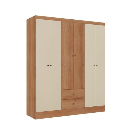 Guarda-Roupa THB Astro 6 Portas Freijó/Areia
