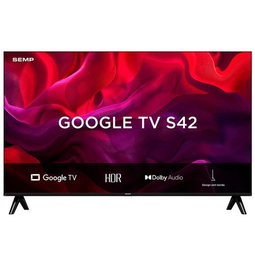 Smart TV LED 50" 4K UHD Semp 50S42 Google TV HDR10 Wi-Fi Bluetooth