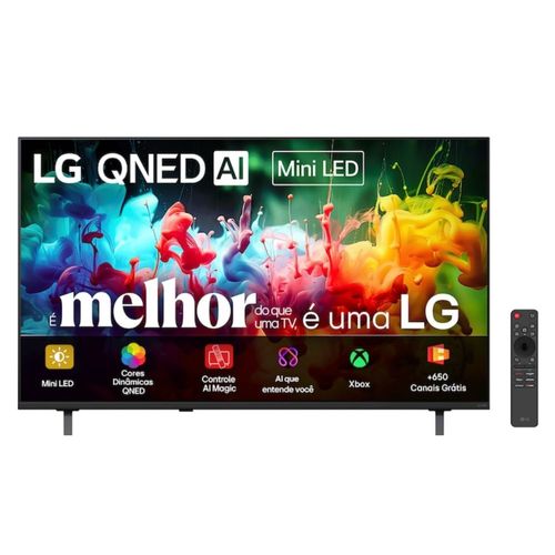 Smart TV QNED Mini LED 65" 4K LG AI 65QNED70BSA webOS 26
