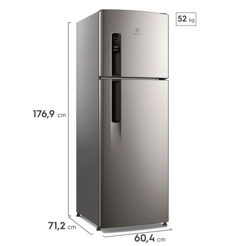 Refrigerador Electrolux IF41S Frost Free 380L Inverter Inox Look 2 Portas