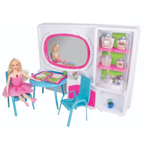 Brinquedo TK Toys 652 Sala de Estar Beauty com Boneca
