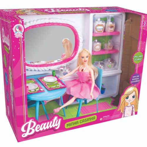 Brinquedo TK Toys 652 Sala de Estar Beauty com Boneca