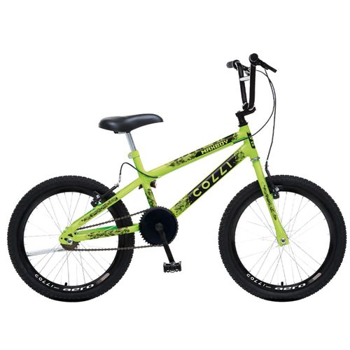 Bicicleta Infantil Colli Max Boy Cross Aro 20 Amarelo Neon
