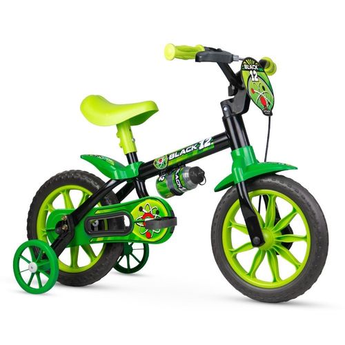 Bicicleta Nathor Infantil Black Aro 12 - Preta
