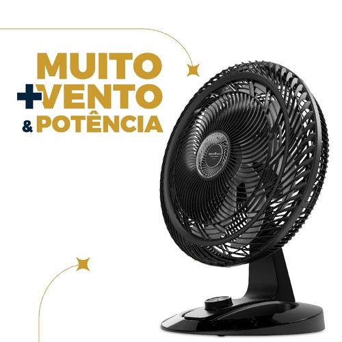 Ventilador de Mesa e Parede Britânia 48cm BVT50T 8 Pás 230W Preto