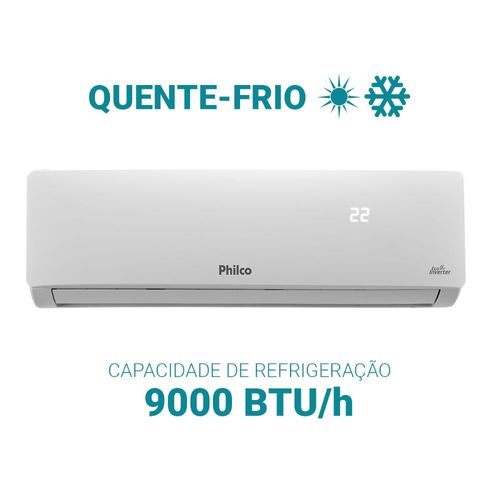 Ar-Condicionado Split Inverter Philco 9000 BTU/h Quente e Frio PAC9QT - 220V