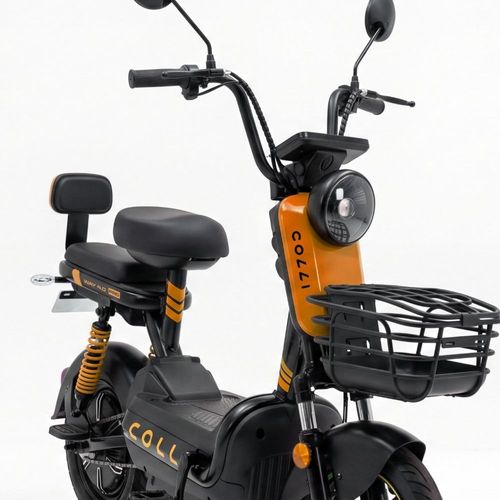 Bicicleta Elétrica Colli Way 4.0 Pro 1000W Aro 14 Laranja Neon