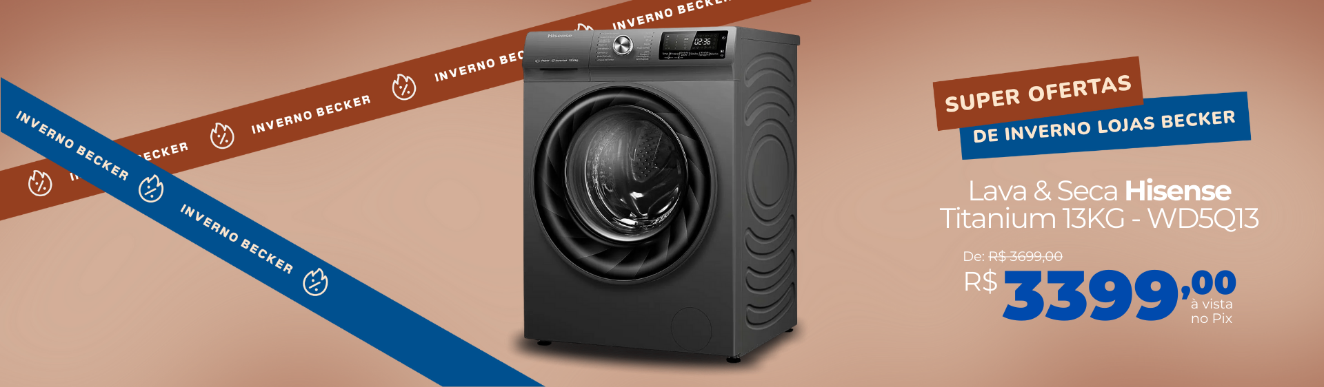 Lava e Seca Hisense Titanium 13KG WD5Q13​